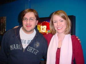Jeannie and I from my last night at WREX. Jan. 1, 2007